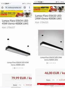 2x LED Lampa 120 a 60cm - 1