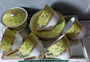 Porcelánové šálky  + podšálky ,czechoslovakia