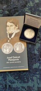 10 € euro minca PROOF Jozef Dekrét Matejovie