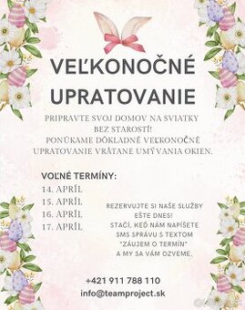 VEĽKONOČNÉ UPRATOVANIE