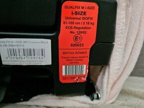 Autosedačka Britax Römer Dualfix M i-Size Space Black