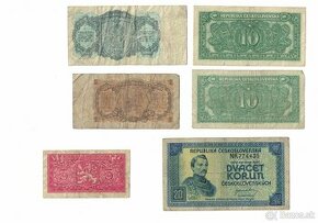 Zbierka bankoviek - Československo + iné (doplnené)