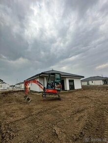 Zemné práce a výkopove práce minibagrom Kubota , bager