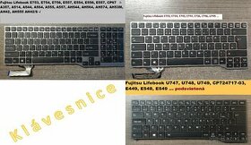 Klavesnice Fujitsu E753 E754 // E733 E734 E743// U747 U748