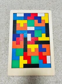 Drevené puzzle/tetris