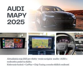 Aktualizácia navigácie AUDI Mapy 2025 Carplay