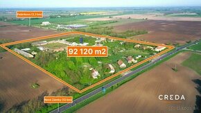 CREDA | predaj 92 120 m2 priemyselný areál, Palárikovo