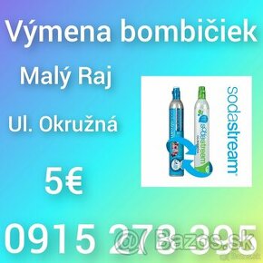 Výmena bombičiek CO2 do SodaStream