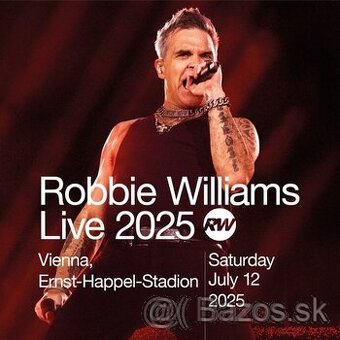 Robbie Williams Viedeň lístky 12.7.2025