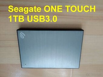 Seagate One Touch 1TB USB3 externy disk 2.5" slim