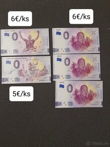 0€ nulové bankovky 2023-2024