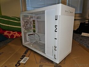 PC skrinka ASUS Prime AP201 biela so sklenenou bocnicou