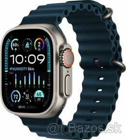 Apple Watch Ultra 2 49 mm titánové puzdro s modrým oceánskym - 1