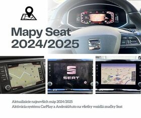 Aktualizácia navigácie Seat Mapy 20225 Carplay Kodovanie -