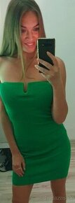 Zelené púzdrové šaty xs/m