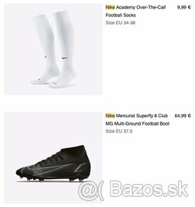 Predám nové dámske kopačky Nike a nenosené 2x štucne - 1