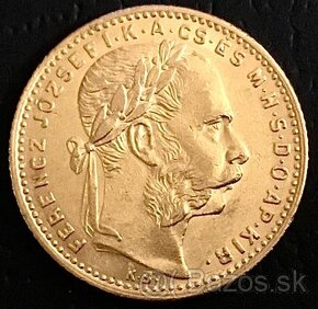 8 Zlatník/20 Frank 1882 KB FJI