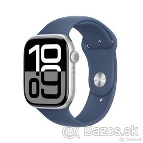 Apple Watch 10 silver GPS modrý pasek