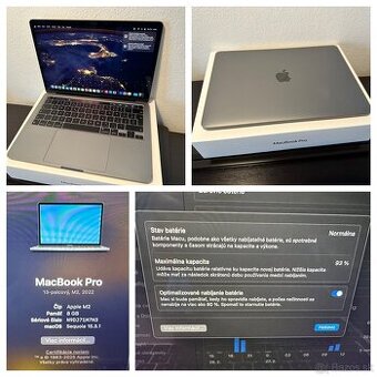 MacBook Pro 13" M2 2022 TOP STAV