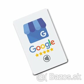 NFC Google Review karta pre vaše 5 hviezdickove recenzie