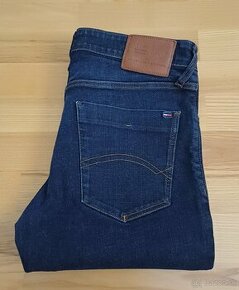 Tommy Hilfiger tmavomodré slim fit streč