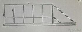 Nová nepoužitá ,nerezová, posuvná, plná brána 2x4,5m