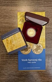 100€ Vznik Samovej ríše - 1400.výročie - proof - 1