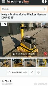 Vibračná doska 400kg wacker neuson 4045YE reverzna , Pojazd