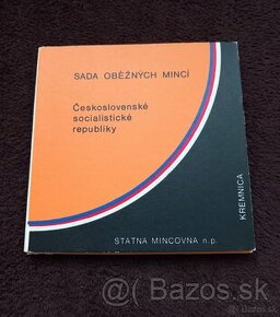 Predám obal na mince ČSSR, pre ročníky 1986 - 1990