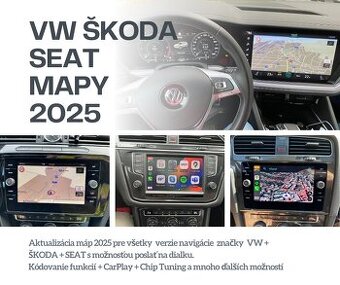 Aktualizácia navigácie VW Mapy 2025 Carplay Kodovanie