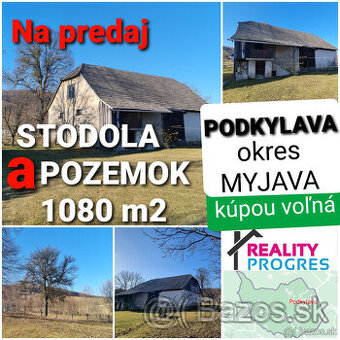 STODOLA A POZEMOK 1080m2 PODKYLAVA -MYJAVA - KÚPOU VOĽNÁ