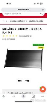 Solarny ohrev