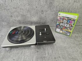 Xbox 360 DJ Hero mixážny pult + hra - 1