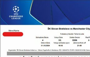 2 BALÍKOVÉ VSTUPENKY NA ŠK SLOVAN BRATISLAVA LM