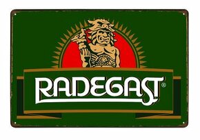 plechová cedule - Pivovar Radegast: logo 2