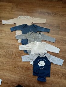 Detske body s dlhym rukavom, 0-3M, 11ks za 10€