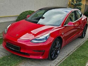 TESLA MODEL 3 PERFORMANCE RED WIRE, LONG RANGE, DUAL MOTOR,