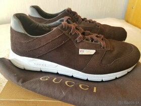 Gucci kozene hnede sneakers 100% orignal Top