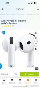 Apple AirPods 4 s aktívnym potlačením hluku