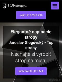 Napínane stropy ,Napinacie stropy , TOPstropy.sk