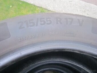 215/55R17 94V letne pneu Continental samozalepovacie Contise - 1