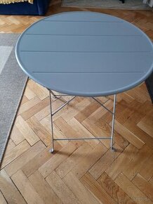 predám stôl okruhlý IKEA šedý SUNDSO