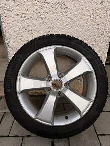 225/45R17 - 5x112 - 4xVW disky+4x zimne pneu Continental - 1