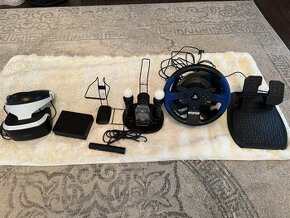 Predám okuliare Sony Playstation VR PS4+kamera V2+ volant s