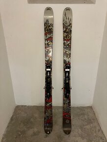 Predám freeride twin tip lyže K2 Kung Fujas+Marker baron