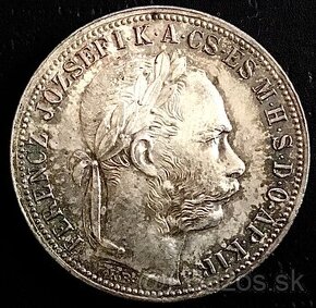 1 Forint 1892 K.B. Fiume, František Jozef I.