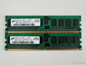 Predám pamäte RAM DDR2 256MB 512MB 1GB 2GB