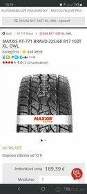 MAXXIS AT-771 BRAVO 225/60 R17 103T XL

M+S