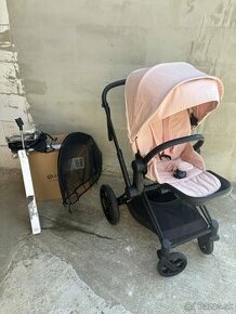 Športový kočík Cybex Priam Matt Black 2022, Peach Pink