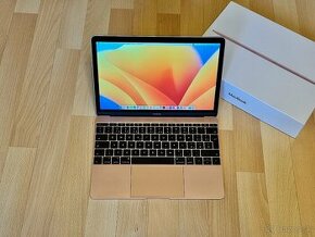 ZÁRUKA-MacBook 12" Rose Gold, TOP STAV, výdrž baterky 7 hod